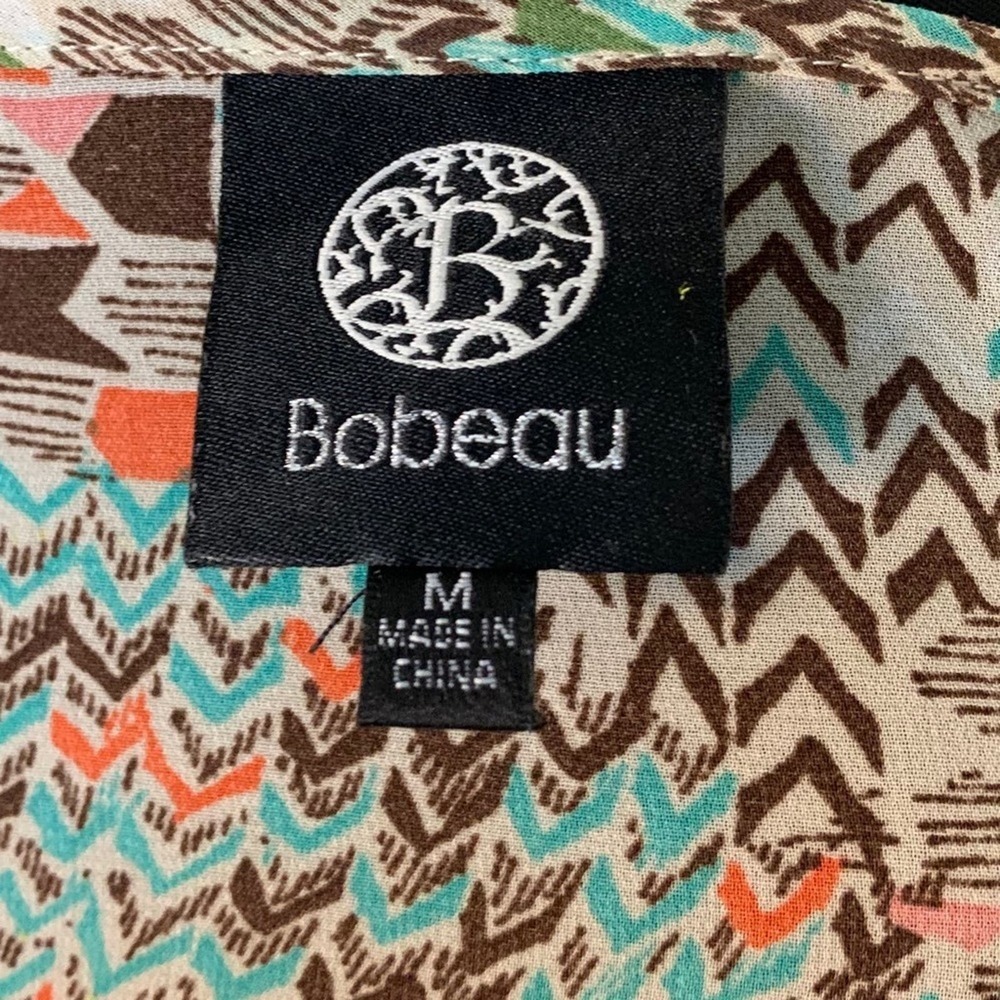 Bobeau Sheer 3/4 Sleeve Blouse Medium - Picture 3 of 4